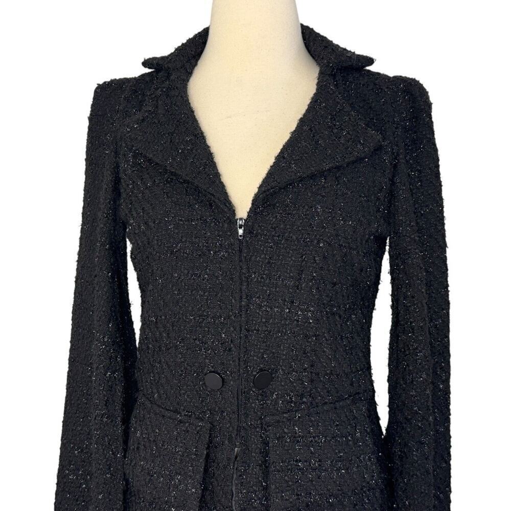 Spirit Halloween CRUELLA DE VIL De Vil Cape Jacket Vest Glitter Woven Dramatic S - Picture 6 of 12